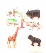 KIT DE ANIMAIS saquinho COM 7 ANIMAIS - Toys &Toys KIT DE ANIMAIS saquinho COM 7 ANIMAIS - Toys &Toys